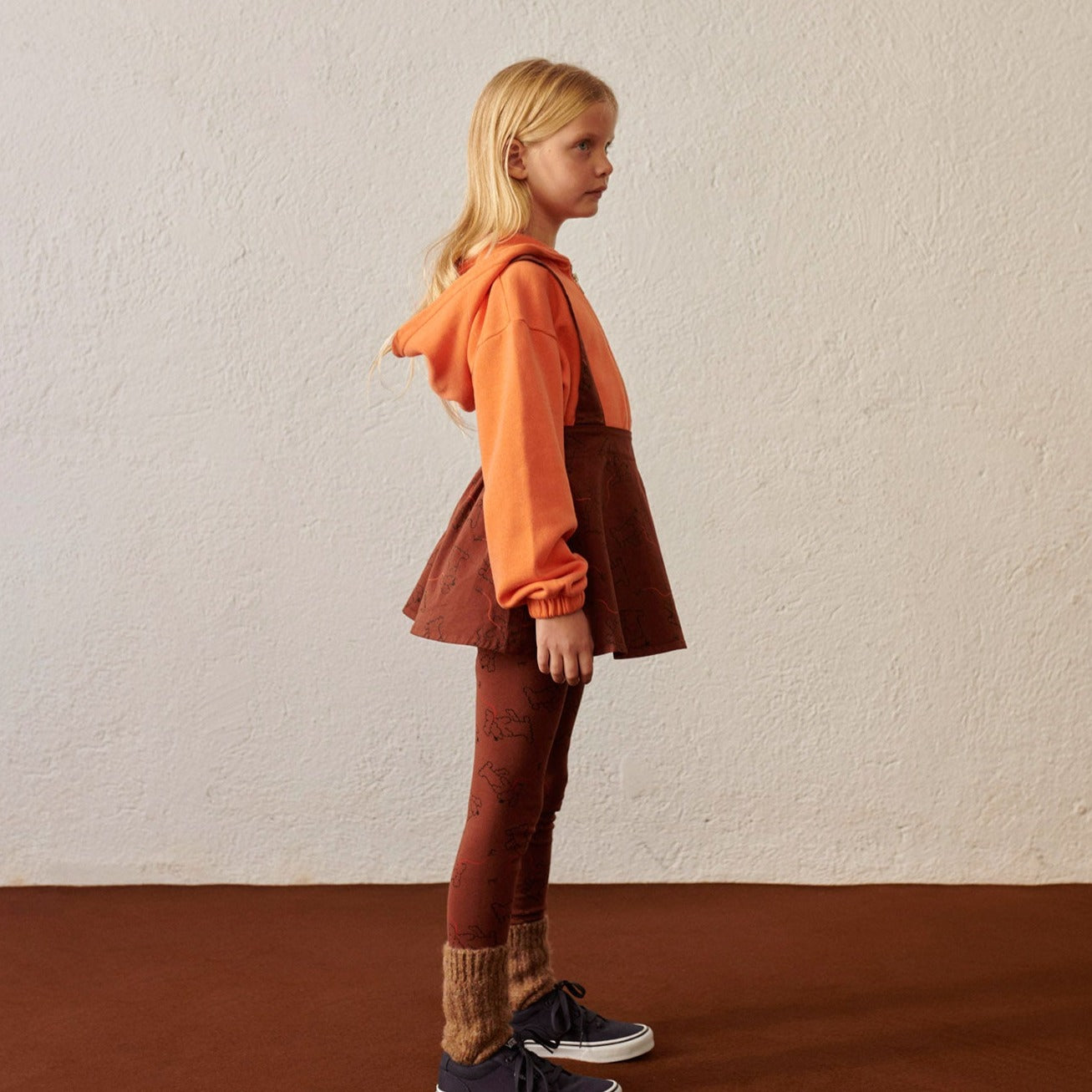 New Weekend House Kids Dog Children's Leggings Brown | BIEN BIEN
