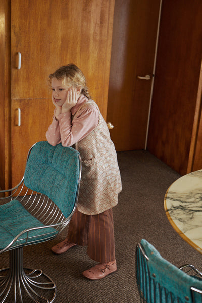 Apolina　Agnes Pinafore 　5-7y 체크앤도트