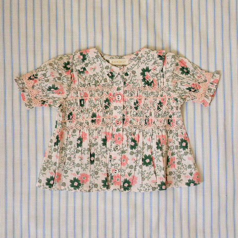 NEW Bonjour Spring/Summer 2024 Handsmock Baby Blouse Prairie In Bloom | BIEN BIEN bienbienshop.com