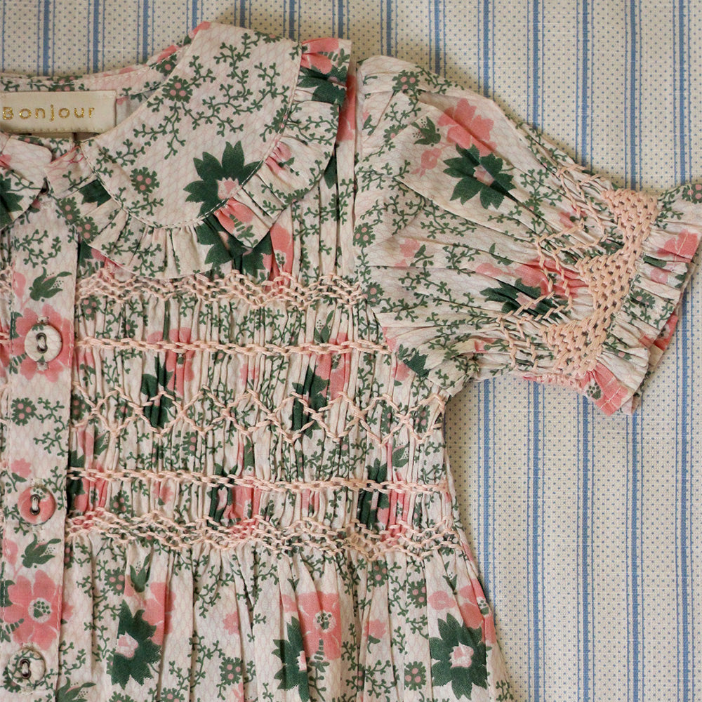 NEW Bonjour Spring/Summer 2024 Handsmock Baby Blouse Prairie In Bloom | BIEN BIEN bienbienshop.com