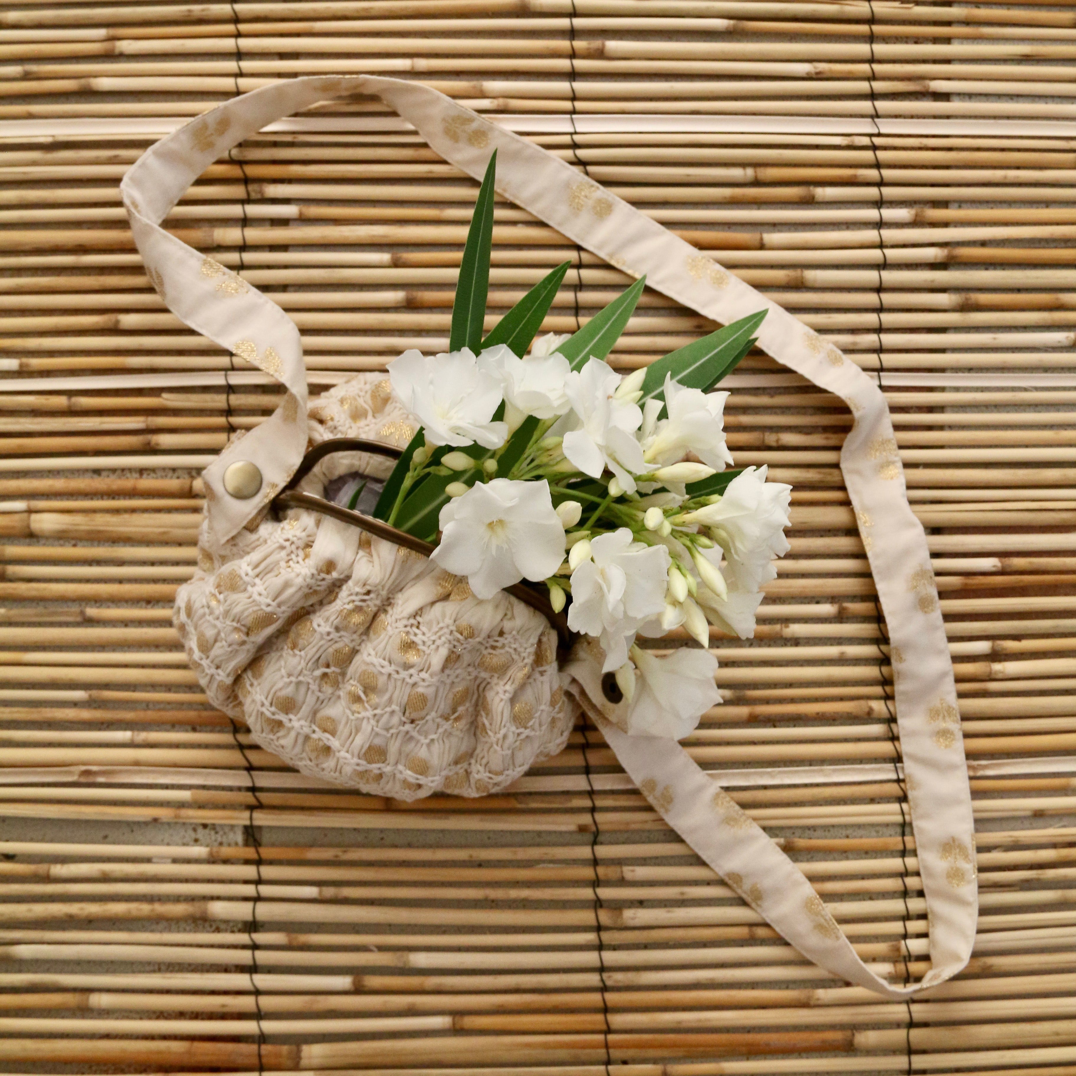 Bonjour Kid's Wallet Bag Flowers Lurex | BIEN BIEN