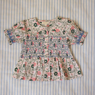 NEW Spring/Summer 2024 Bonjour Handsmock Kid's Blouse Prairie In Bloom | BIEN BIEN bienbienshop.com