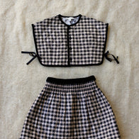 SALE Bonjour Kid's Lurex Black Vichy Gingham Quilted Top & Skirt Set | BIEN BIEN bienbienshop.com