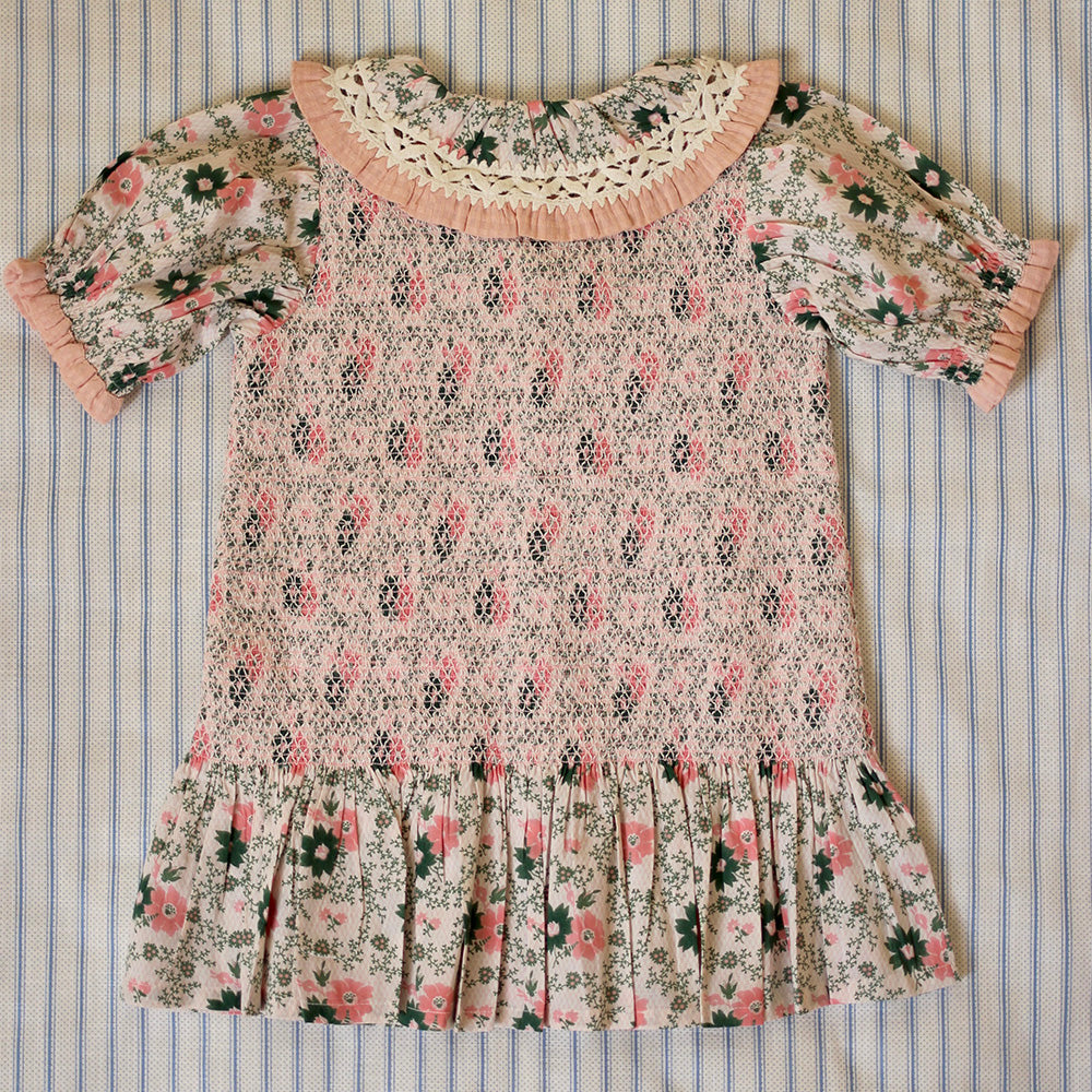 NEW Spring/Summer 2024 Bonjour Kid's Tie Tunique Tunic Prairie In Bloom | BIEN BIEN bienbienshop.com