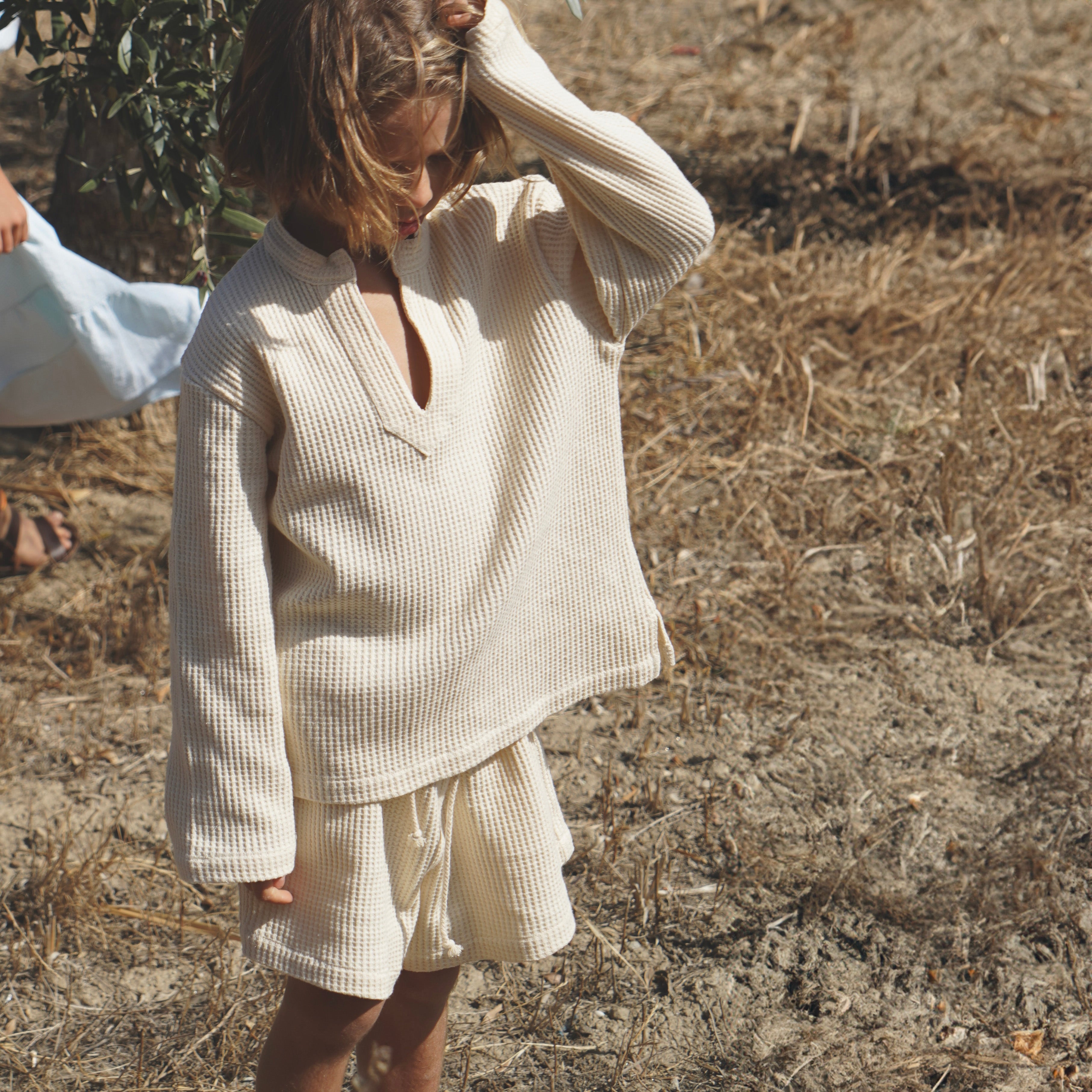 NEW House of Paloma Jule Kid's Tunic Vanille Waffle | BIEN BIEN bienbienshop.com