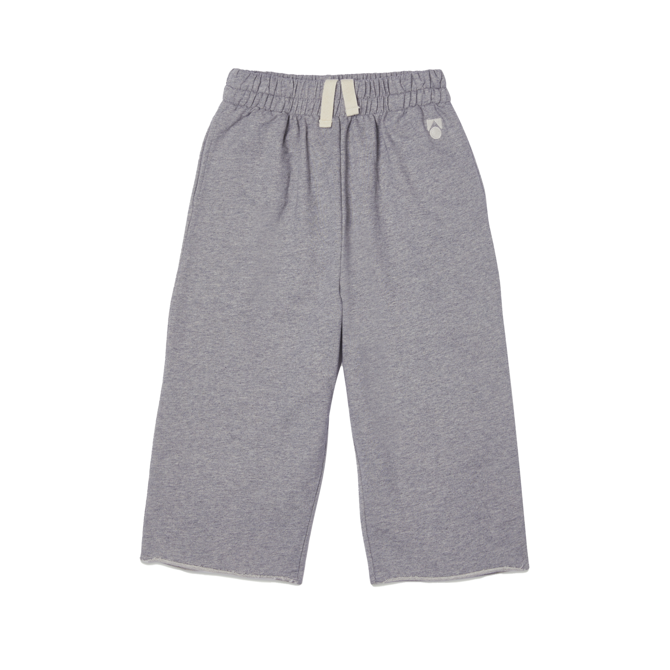 Main Story Kid's Cut Off Sweatpant Grey Melange | BIEN BIEN bienbienshop.com
