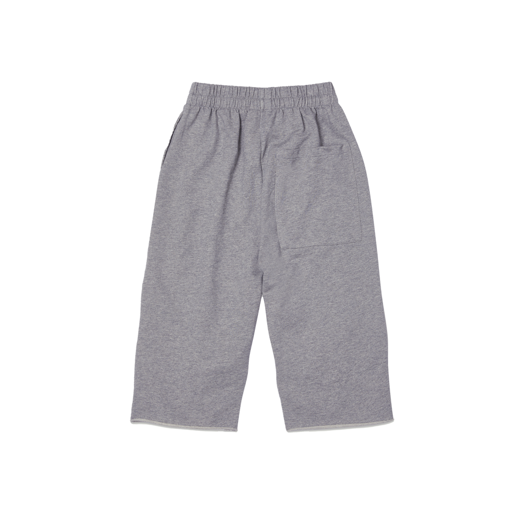 Main Story Kid's Cut Off Sweatpant Grey Melange | BIEN BIEN bienbienshop.com