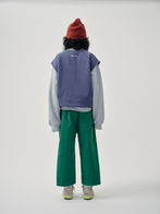Main Story UK Kid's Crop Pant Forest Green Twill Twisted Side Seam | BIEN BIEN bienbienshop.com