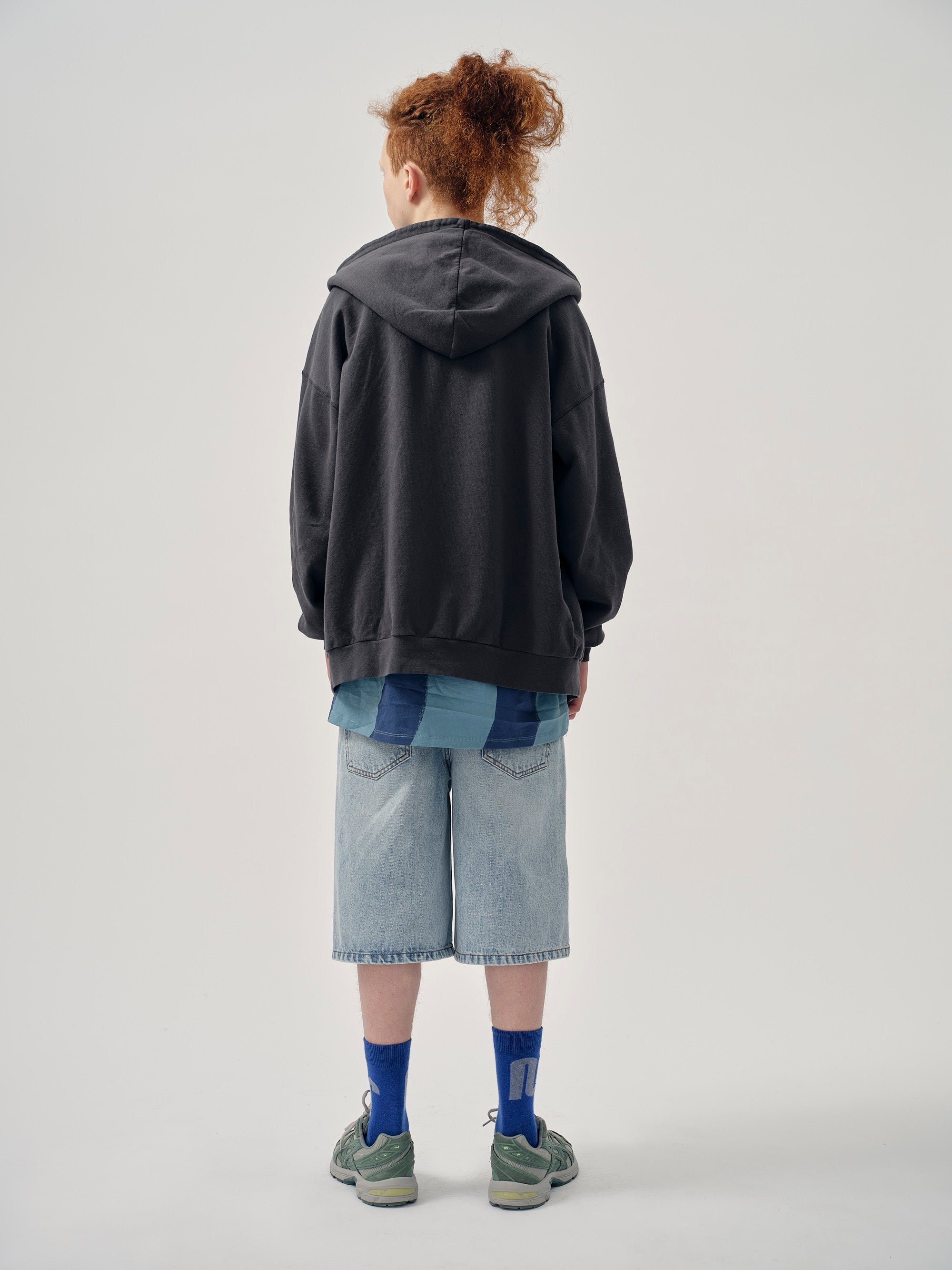 Main Story UK Kid's Mid-Calf Sock Electric Blue Squiggle | BIEN BIEN bienbienshop.com