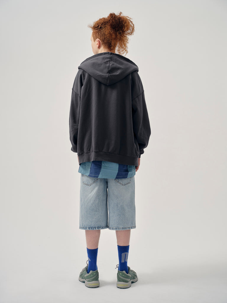 Main Story UK Kid's Mid-Calf Sock Electric Blue Squiggle | BIEN BIEN bienbienshop.com
