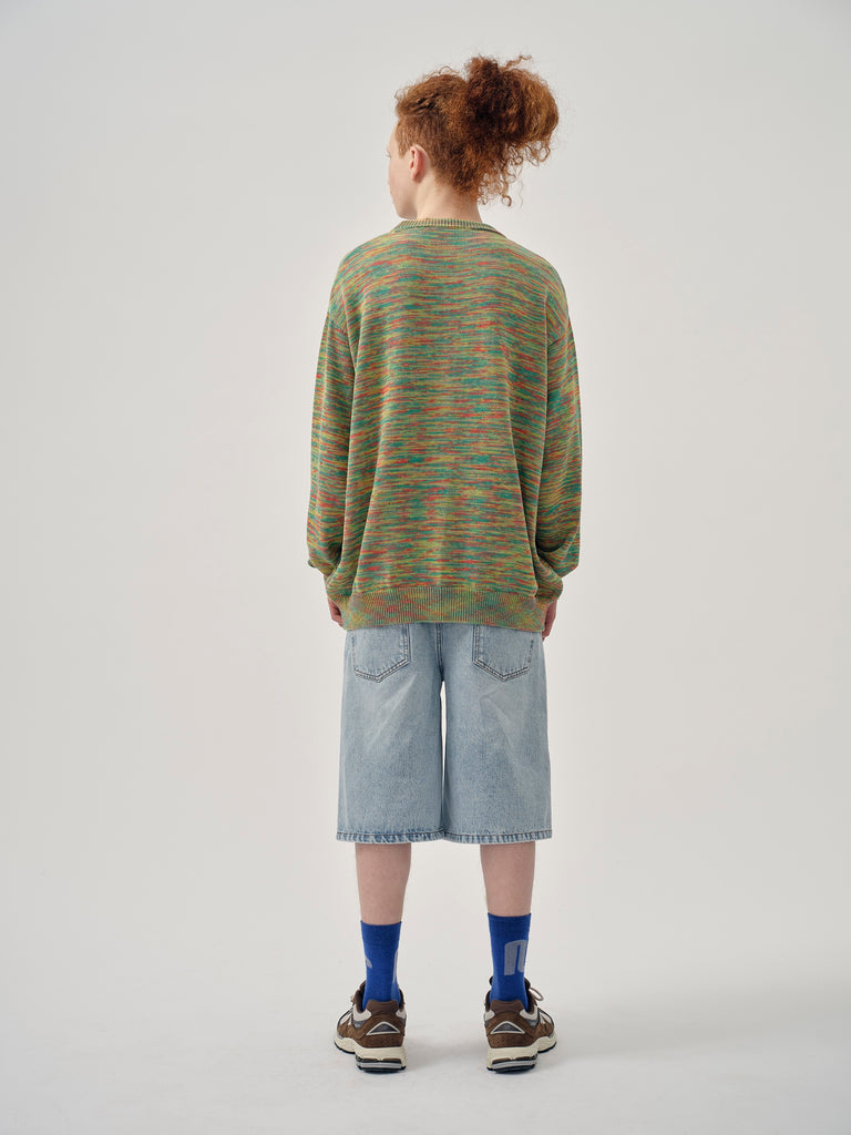 Main Story UK Kid's Mid-Calf Sock Electric Blue Squiggle | BIEN BIEN bienbienshop.com