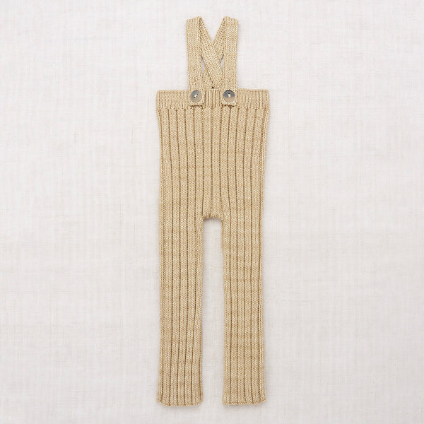Misha & Puff Baby Rib Longies Overall Alabaster Merino Wool |BIEN BIEN