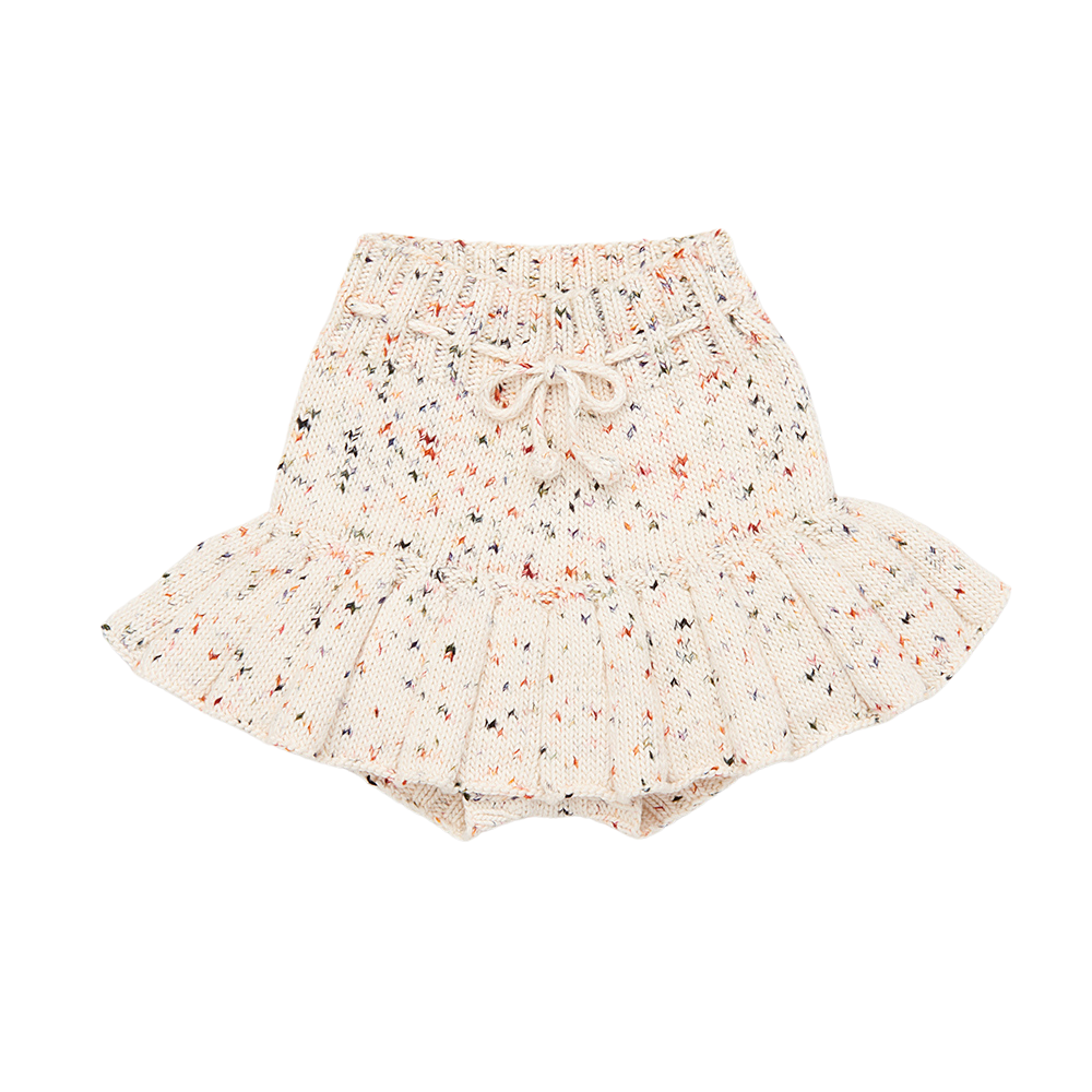 Misha & Puff Hand Knit Pima Cotton Skating Pond Baby & Kid's Skirt Picnic Confetti | BIEN BIEN