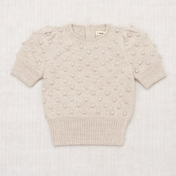 Misha & Puff Baby & Kid's Ellie Popcorn Pullover Sweater Moon Pima Cotton | BIEN BIEN bienbienshop.com