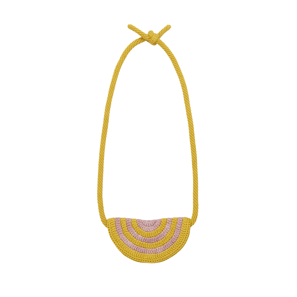 Misha & Puff Kid's Crochet Half Moon Belt Bag Winter Wheat | BIEN BIEN