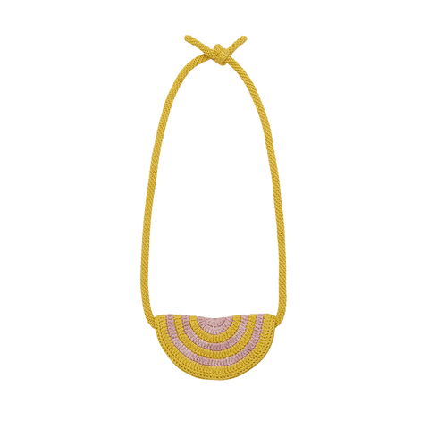 Misha & Puff Kid's Crochet Half Moon Belt Bag Winter Wheat | BIEN BIEN