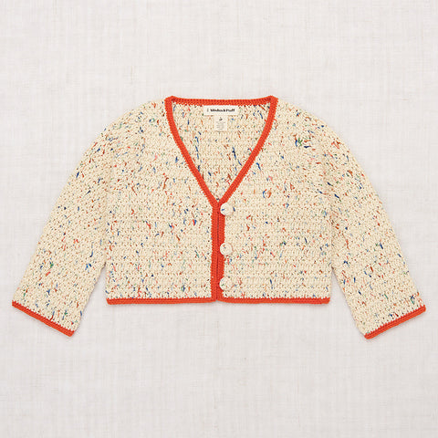 NEW Spring Summer 2024 Misha & Puff Baby & Kid's Vineyard Cardigan Sweater Firefly Confetti | BIEN BIEN bienbienshop.com