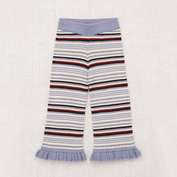SALE Misha & Puff Baby & Kids Stripe Ruffle Knit Pant Pewter