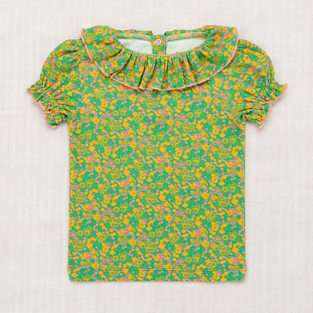 Misha & Puff Kid's Balloon Sleeve Paloma Tee Clover Tisbury Garden | BIEN BIEN bienbienshop.com