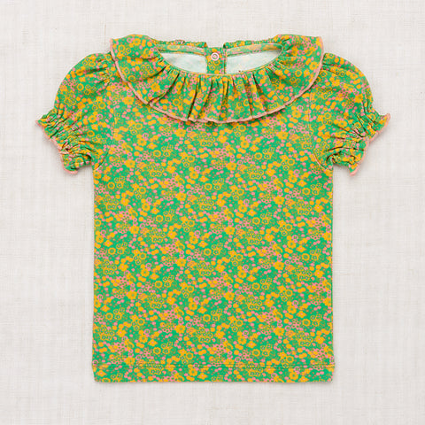Misha & Puff Kid's Balloon Sleeve Paloma Tee Clover Tisbury Garden | BIEN BIEN bienbienshop.com