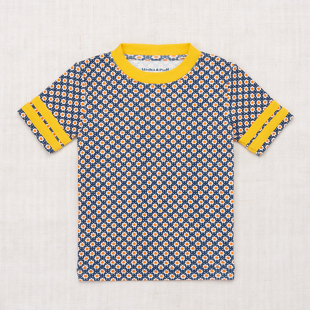 NEW Spring Summer 2024 Misha & Puff Kid's Rec Tee Moonlight Flower Dot Pima Cotton BIEN BIEN bienbienshop.com