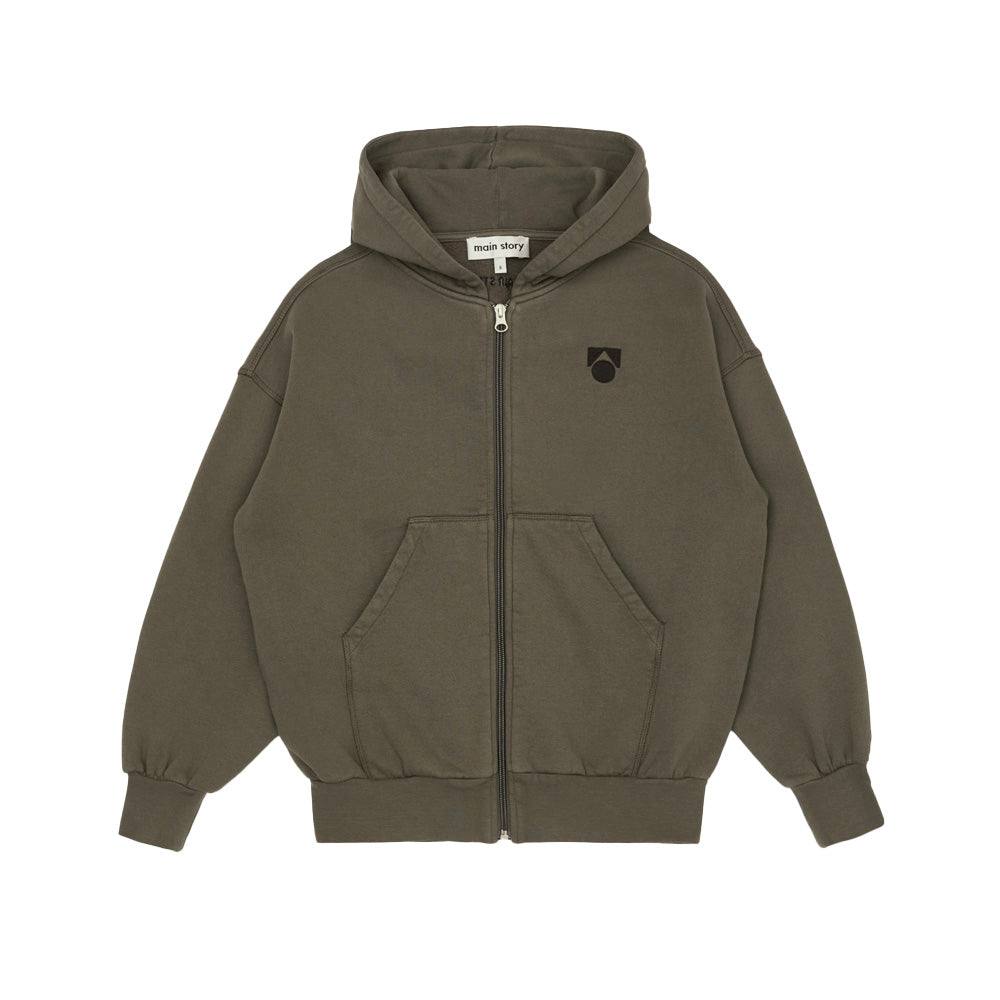 Main Story UK Kid's Zipped Hoodie Sweatshirt Falcon | Organic Cotton | BIEN BIEN