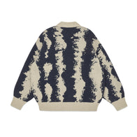 Main Story UK Kid's Cardigan Oat/Navy | Wool/Cashmere Blend | BIEN BIEN