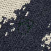 Main Story UK Kid's Cardigan Oat/Navy | Wool/Cashmere Blend | BIEN BIEN