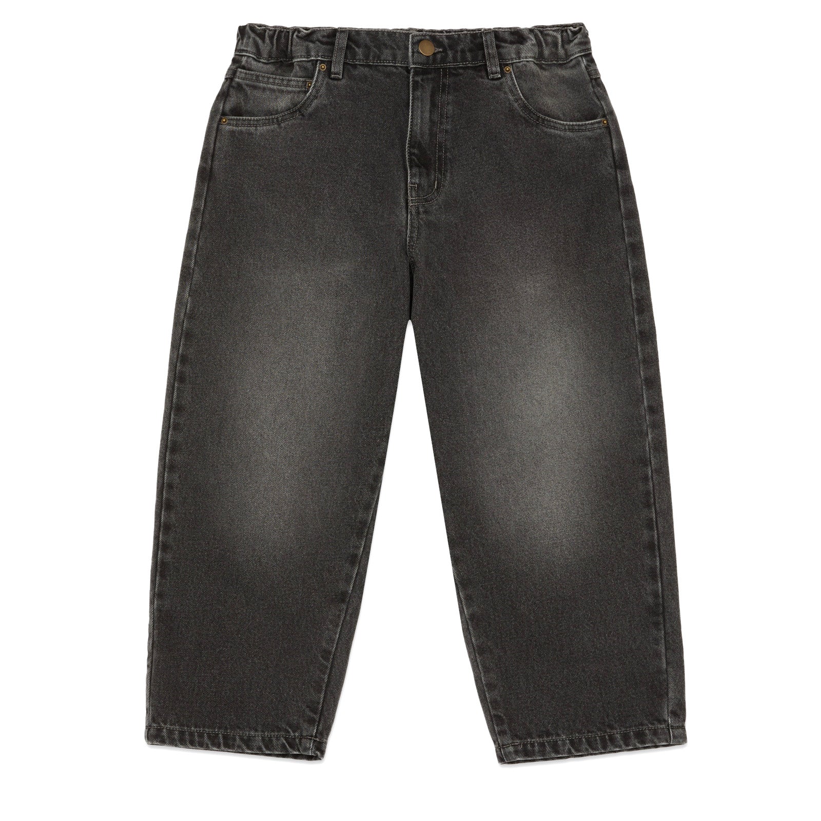 Main Story UK Kid's Baggy Jean Black Faded | Organic Cotton | BIEN BIEN