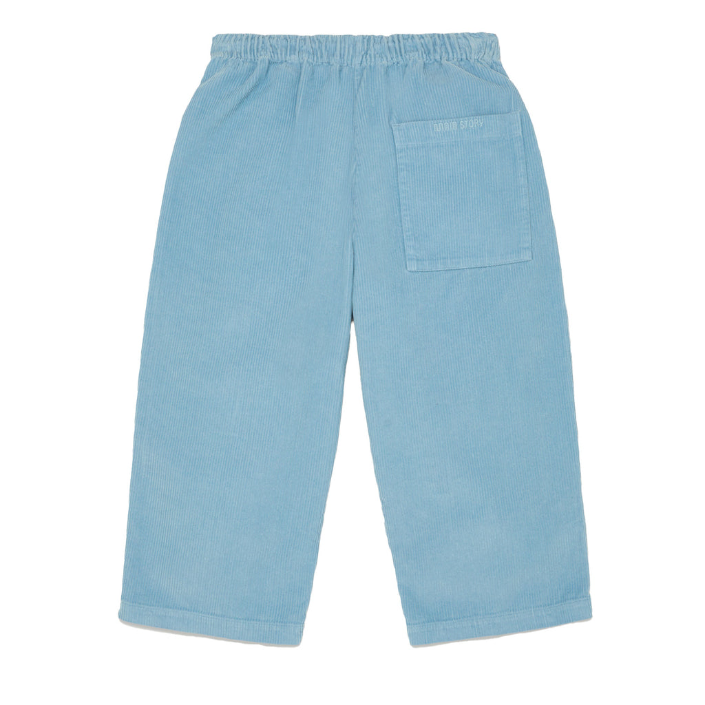 Main Story Lounge Pant in light blue corduroy on a white background