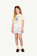 NEW Spring/Summer 2024 The Animals Observatory Rooster Kids T-Shirt Soft Yellow Puppy Picture | BIEN BIEN bienbienshop.com