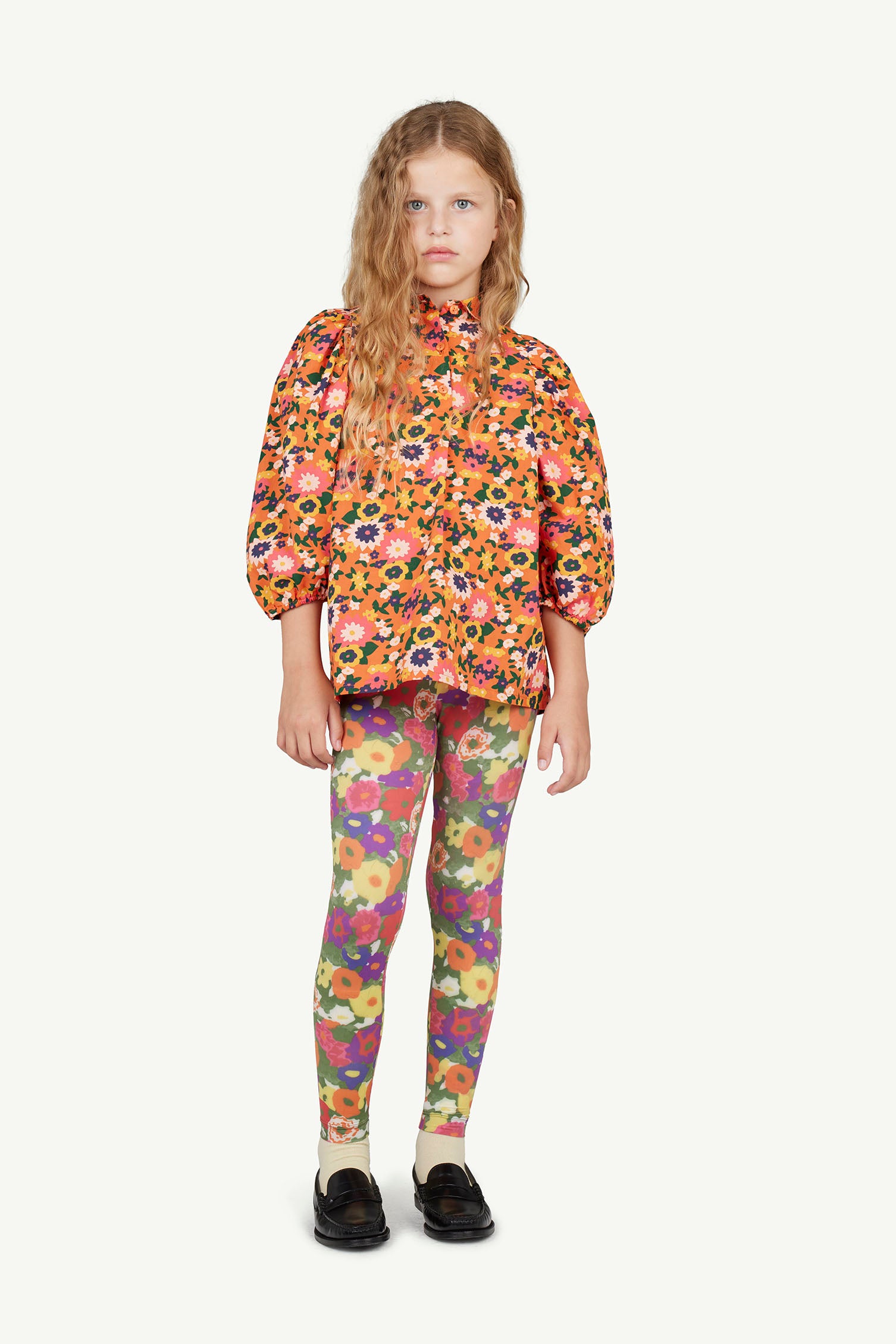 NEW Spring/Summer 2024 The Animals Observatory Alligator Kid's Pant Multi Flower Legging | BIEN BIEN bienbienshop.com