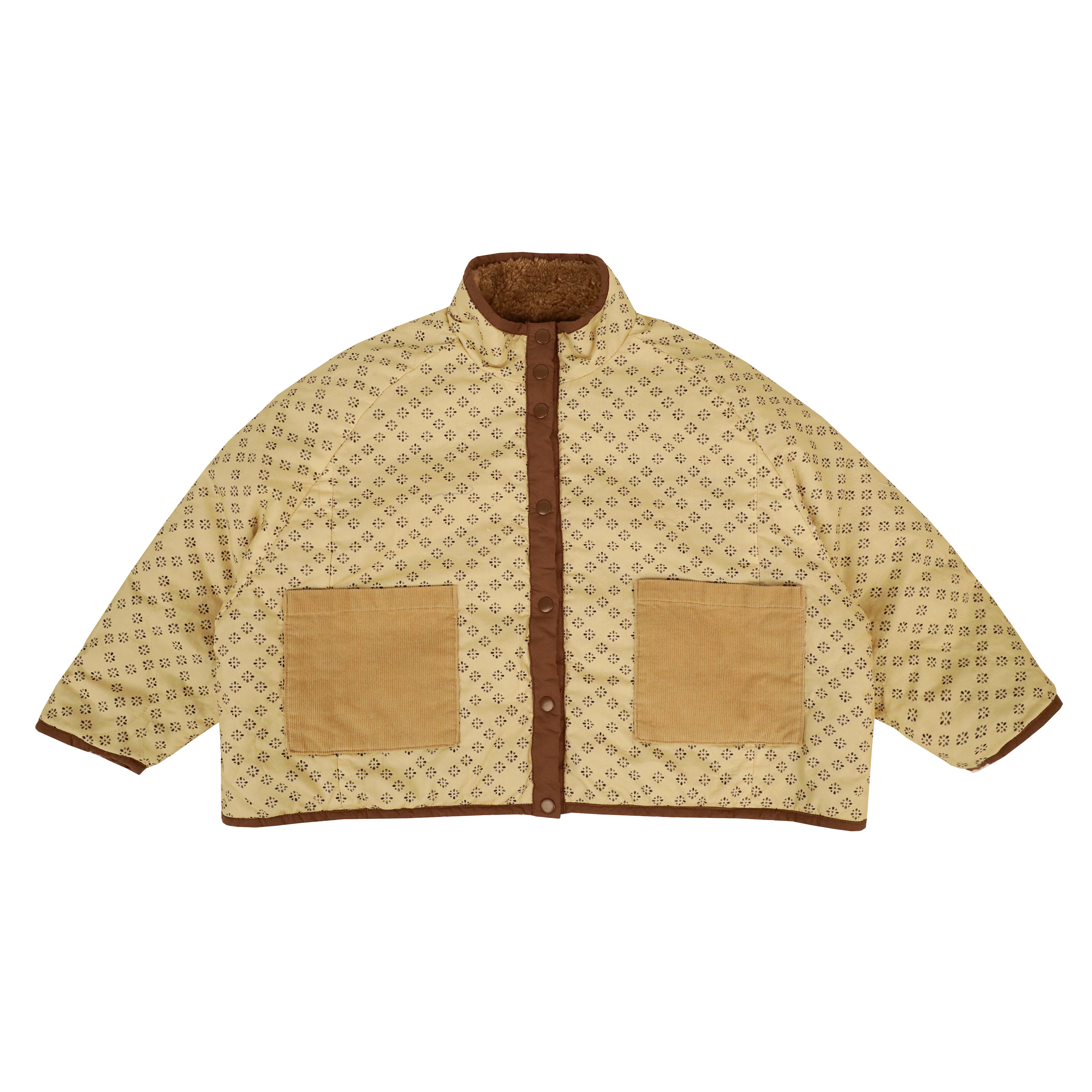 Tambere Moi Reversible Kid's Jacket Brown Beige Shearling | BIEN BIEN