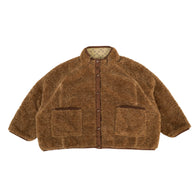Tambere Moi Reversible Kid's Jacket Brown Beige Shearling | BIEN BIEN