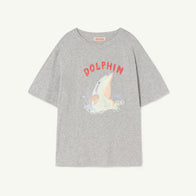 NEW The Animals Observatory Rooster Oversize Kid's Tee Grey Dolphin | BIEN BIEN bienbienshop.com