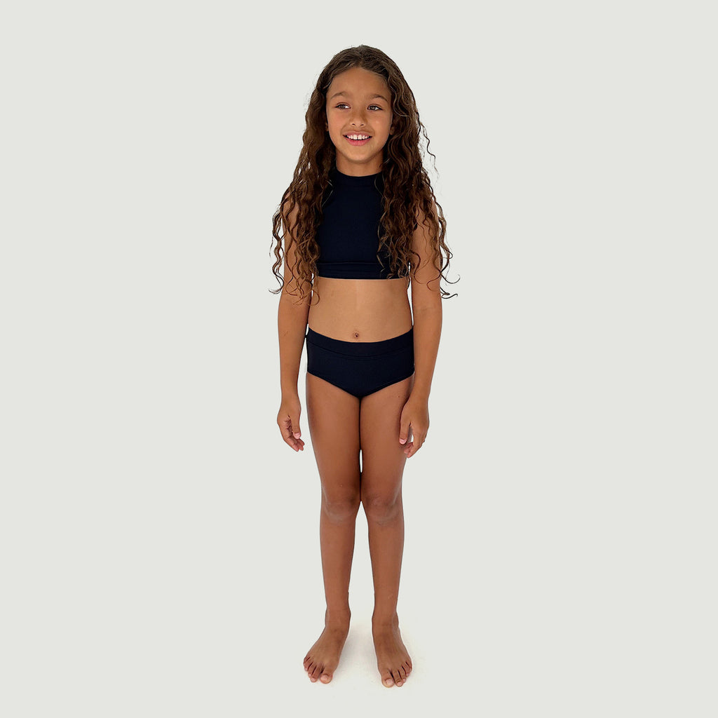 The Set The High Waist Bikini Bottom Ink Navy Blue ~ Made in Australia ~ BIEN BIEN ~