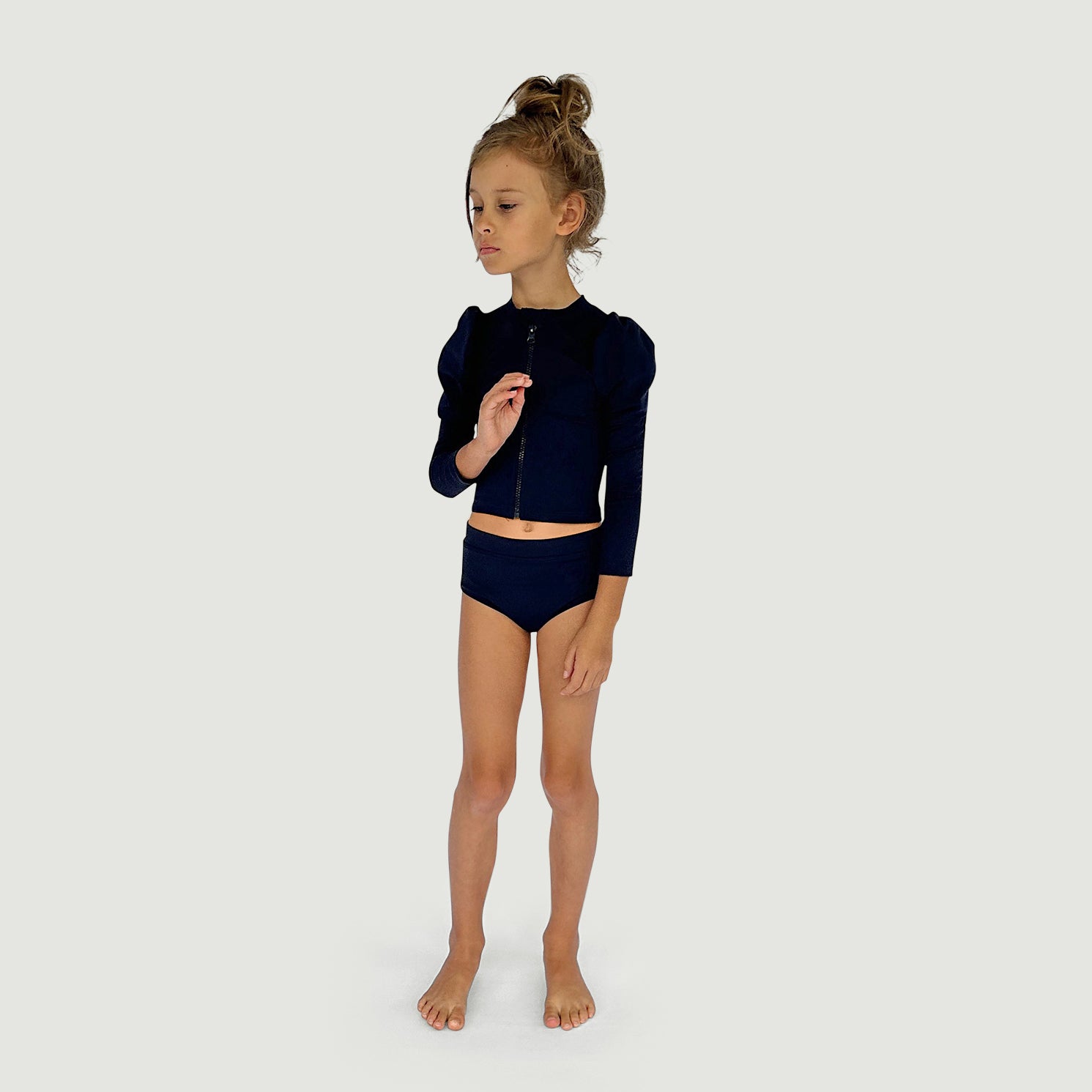 The Set The High Waist Bikini Bottom Ink Navy Blue ~ Made in Australia ~ BIEN BIEN ~