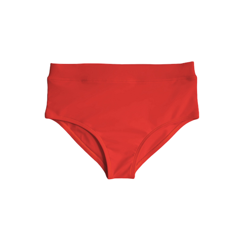 The Set The High Waist Bikini Bottom Mandarin Red ~ Designed in Australia ~ BIEN BIEN ~