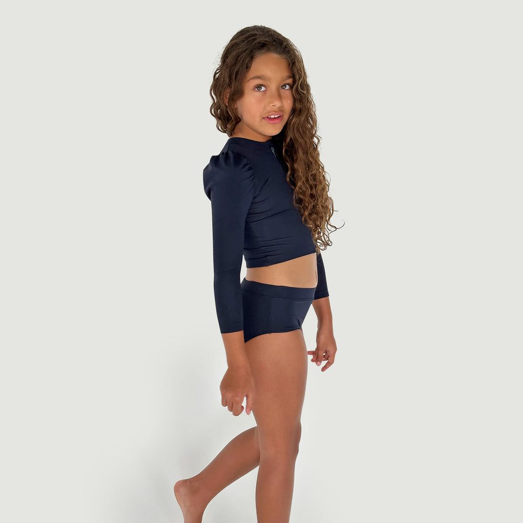 The Set The Puff Sleeve Swim Cardigan Cover Up Ink Navy ~ Designed in Australia ~ Available at BIEN BIEN ~