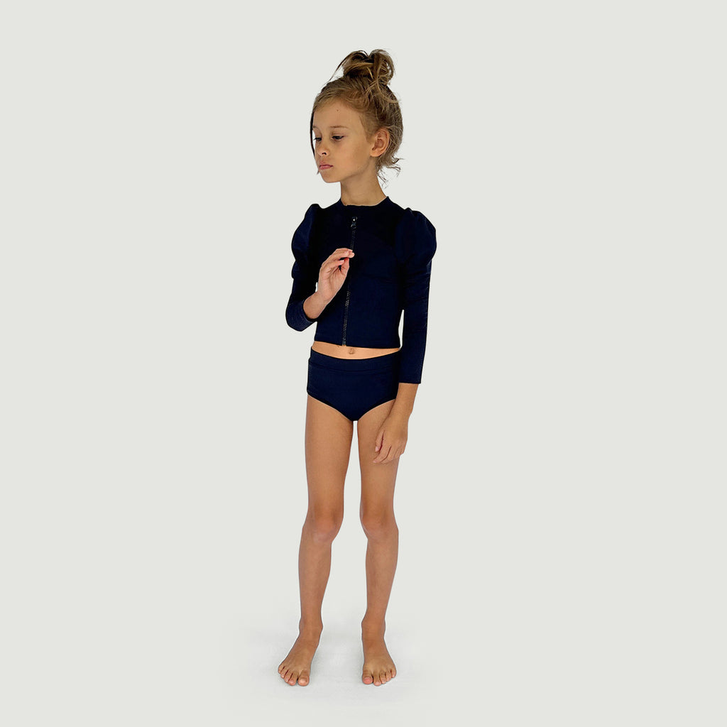 The Set The Puff Sleeve Swim Cardigan Cover Up Ink Navy ~ Designed in Australia ~ Available at BIEN BIEN ~