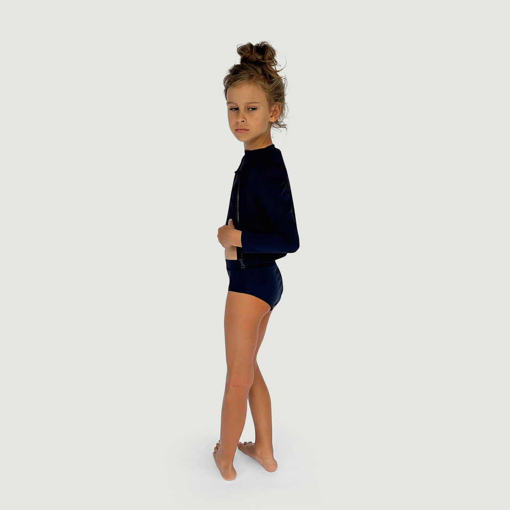 The Set The Puff Sleeve Swim Cardigan Cover Up Ink Navy ~ Designed in Australia ~ Available at BIEN BIEN ~