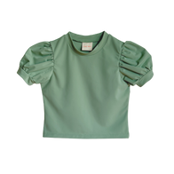 The Set The  Puff Sleeve Sun Shirt Mint Green ~ Designed in Australia  ~ Available at BIEN BIEN ~