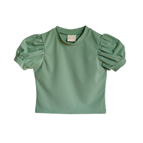 The Set The  Puff Sleeve Sun Shirt Mint Green ~ Designed in Australia  ~ Available at BIEN BIEN ~