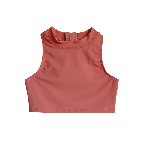 The Set The Racer Back High Neck Bikini Top Blossom Pink ~ Designed in Australia ~ Available at BIEN BIEN ~
