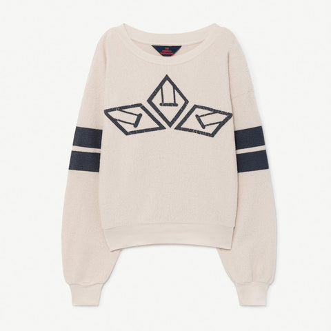 New - The Animals Observatory Bear Kid's Cotton Sweatshirt White | BIEN BIEN www.bienbienshop.com