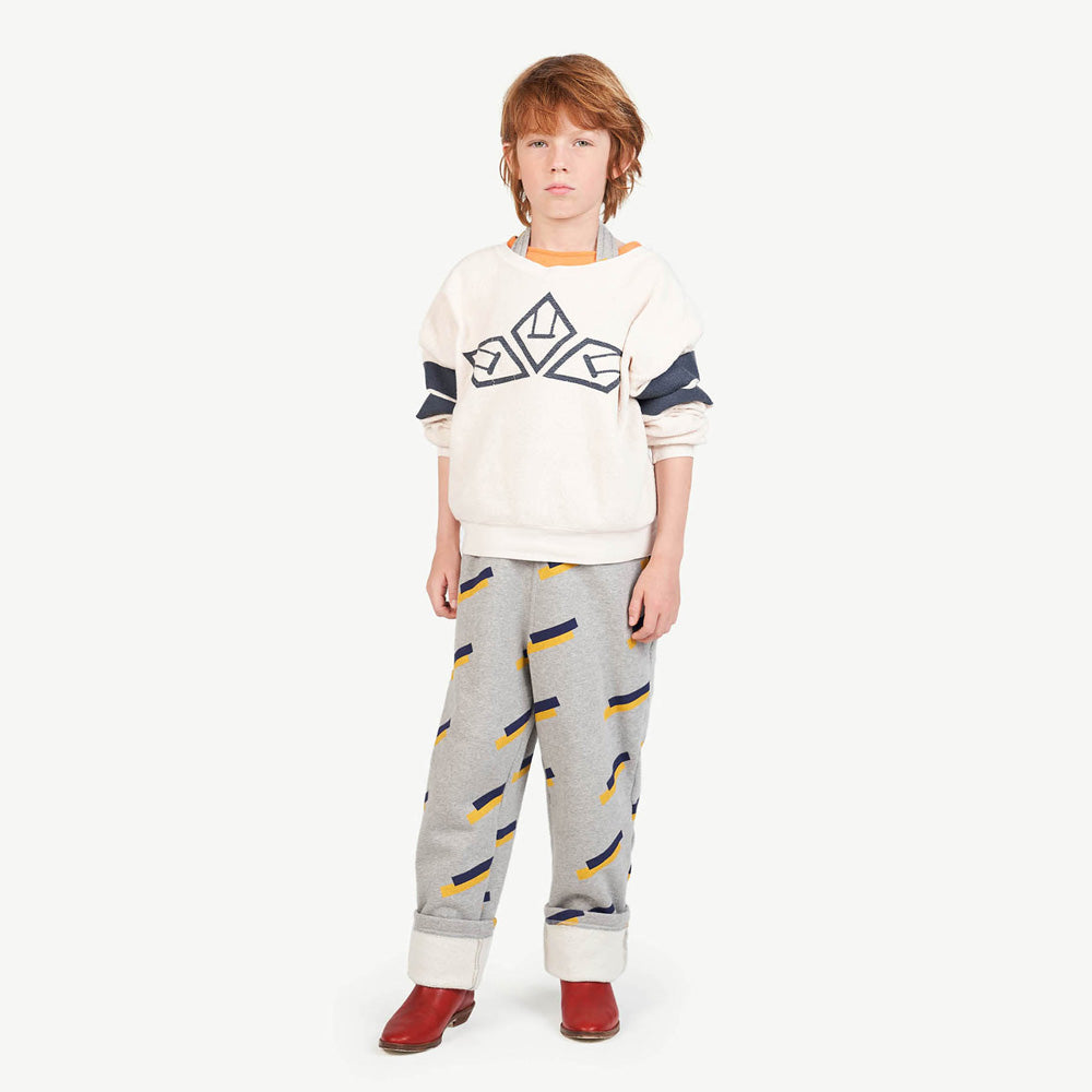 New - The Animals Observatory Bear Kid's Cotton Sweatshirt White | BIEN BIEN www.bienbienshop.com