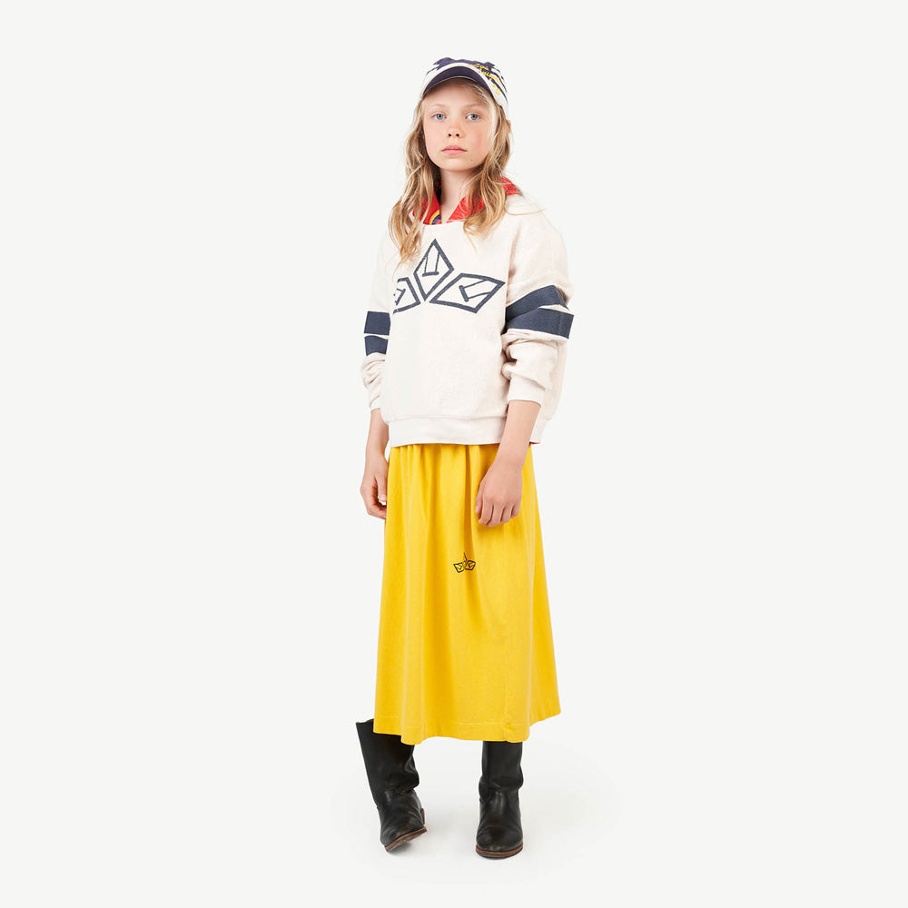New - The Animals Observatory Bear Kid's Cotton Sweatshirt White | BIEN BIEN www.bienbienshop.com