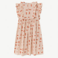 New - The Animals Observatory Otter Kid's Dress Orange Circles | BIEN BIEN www.bienbienshop.com