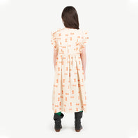New - The Animals Observatory Otter Kid's Dress Orange Circles | BIEN BIEN www.bienbienshop.com
