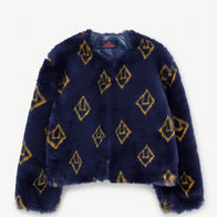 New - The Animals Observatory Logo Shrew Kid's Jacket Navy Blue | BIEN BIEN www.bienbienshop.com